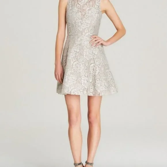Alice + Olivia | Dresses | Alice Olivia Natalia Open Back Lace Dress |  Poshmark